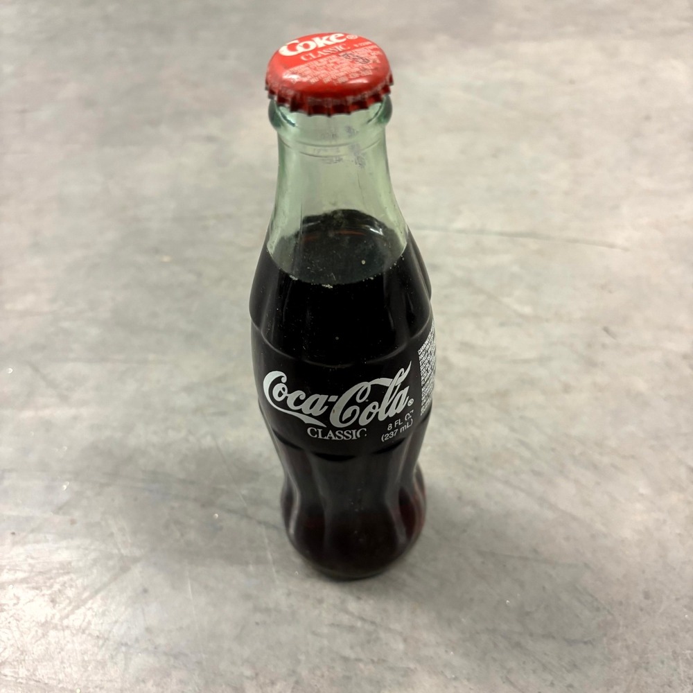 Vintage 1996 Coca-Cola Classic Detroit Zoo Arctic Ring of Life 8oz Glass Bottle
